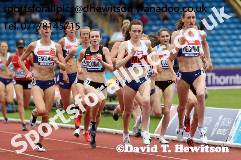 Womens 1500 metres, British Championships, Birmingham. Photo: David T. Hewitson/Sports for All Pics